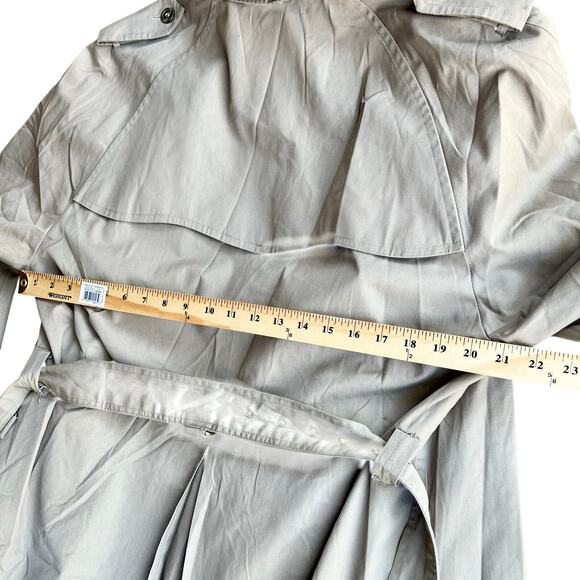 Vintage Gleneagles The Traditional Premium Tan Trench Coat Size Large 21x50 - Picture 10 of 12